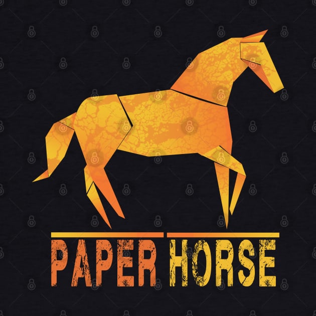 paper horse t-shirt by adouniss